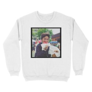 Alternative view of Araki Eating Donut Unisex Crewneck Sweatshirt