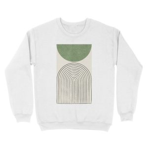 Alternative view of Arch Balance Green - Mid century modern Unisex Crewneck Sweatshirt