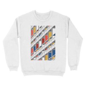 Alternative view of Architecture illustration le corbusier Unisex Crewneck Sweatshirt