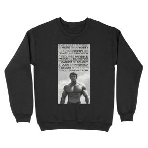 Arnold Schwarzenegger: A well built physique is more than vanity (HD) Unisex Crewneck Sweatshirt