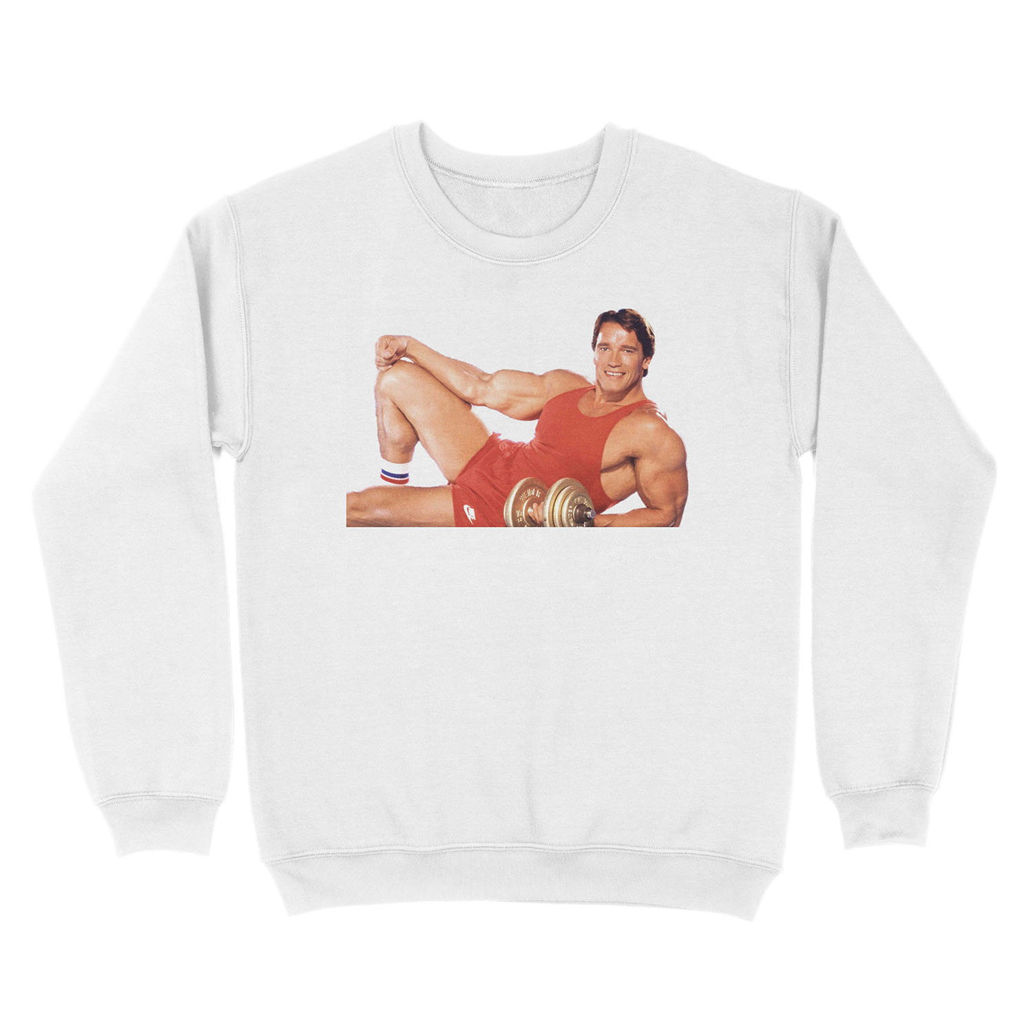Arnold Schwarzenegger Lying pose Unisex Crewneck Sweatshirt - Image 2