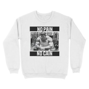 Alternative view of Arnold Schwarzenegger No Pain No Gain Unisex Crewneck Sweatshirt