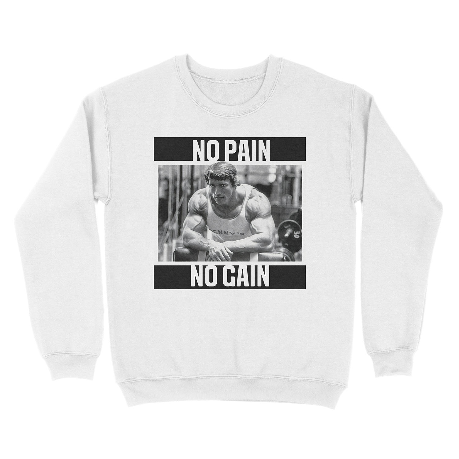 Arnold Schwarzenegger No Pain No Gain Unisex Crewneck Sweatshirt - Image 2