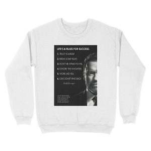 Alternative view of Arnold Schwarzenegger's 6 rules for success Unisex Crewneck Sweatshirt