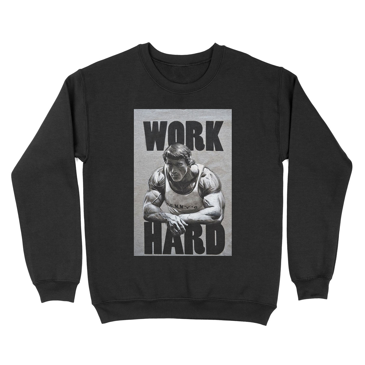 Arnold Schwarzenegger Work Hard Unisex Crewneck Sweatshirt