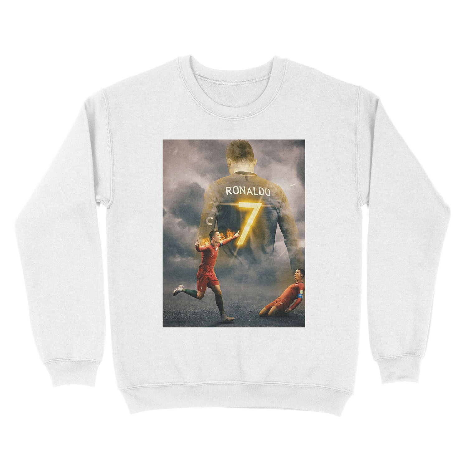 Art CR7 Wallpaper Unisex Crewneck Sweatshirt - Image 2