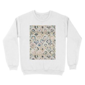 Alternative view of Art Deco Marble Tiles in Soft Pastels Unisex Crewneck Sweatshirt