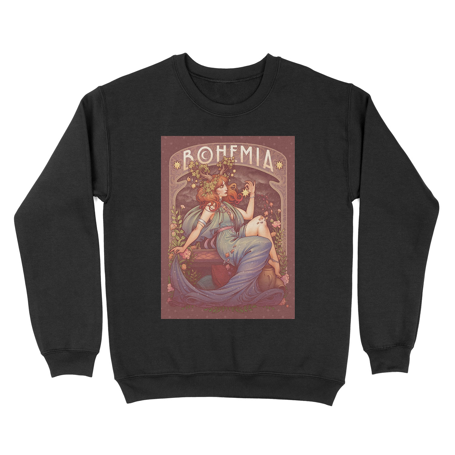 Art Nouveau BOHEMIA Unisex Crewneck Sweatshirt
