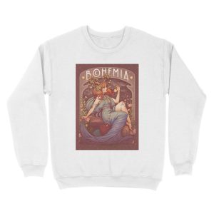 Alternative view of Art Nouveau BOHEMIA Unisex Crewneck Sweatshirt
