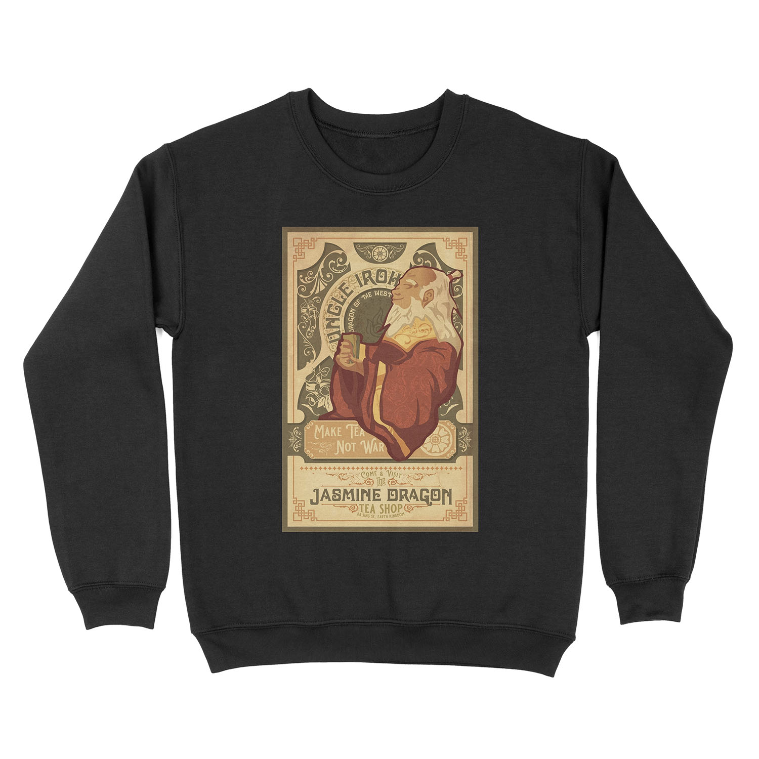 Art Nouveau Jasmine Dragon Unisex Crewneck Sweatshirt