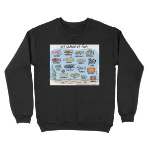 art school of fish Unisex Crewneck Sweatshirt