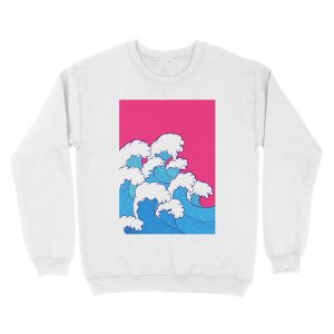 Alternative view of As the waves roll in Unisex Crewneck Sweatshirt