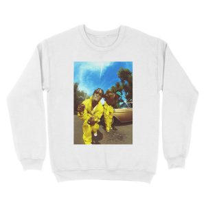 Alternative view of Asap And Tyler Yellow Unisex Crewneck Sweatshirt