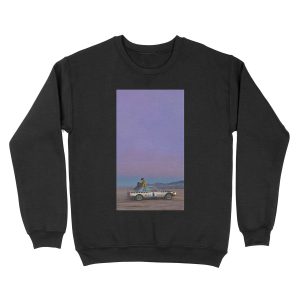 Asap rocky testing car Unisex Crewneck Sweatshirt