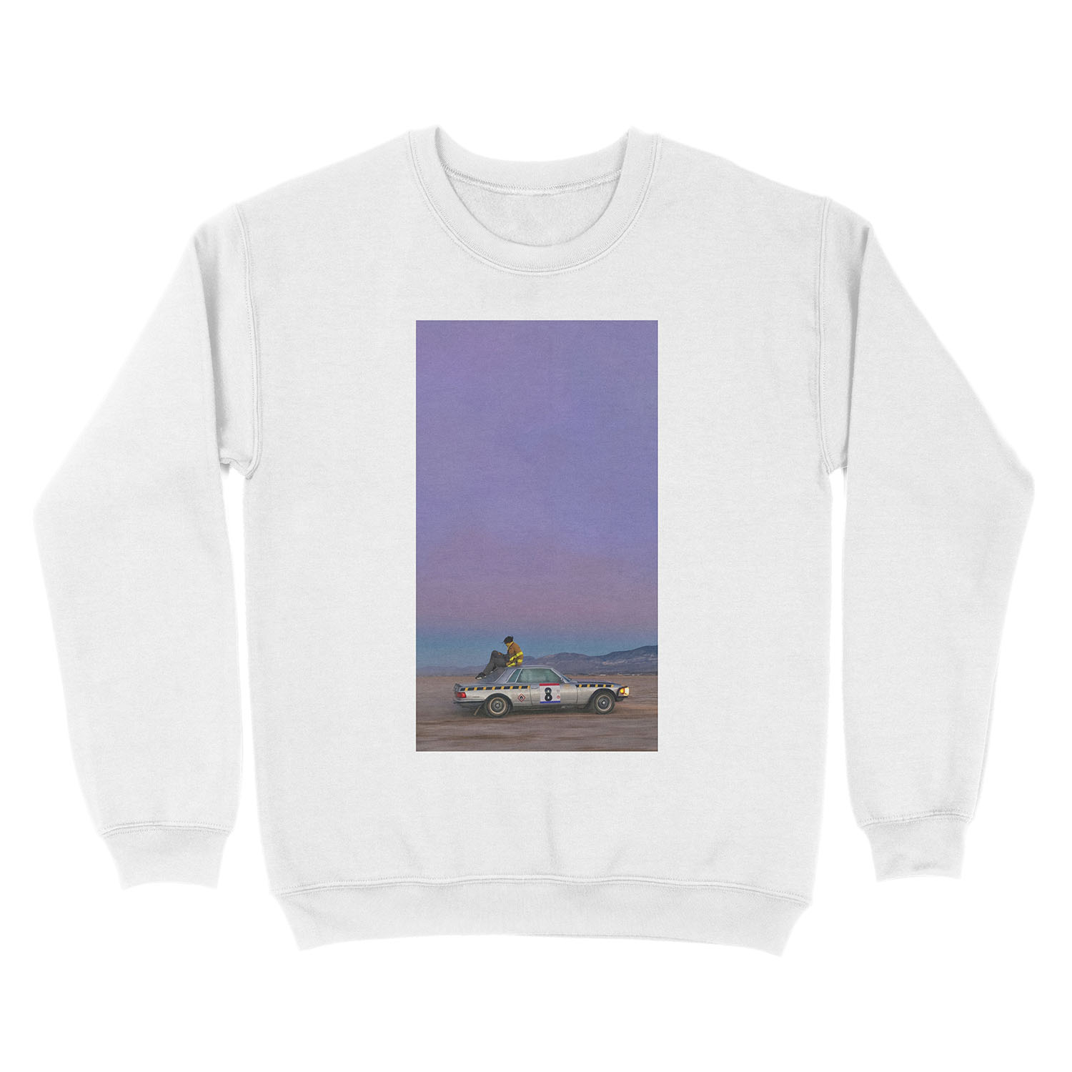 Asap rocky testing car Unisex Crewneck Sweatshirt - Image 2