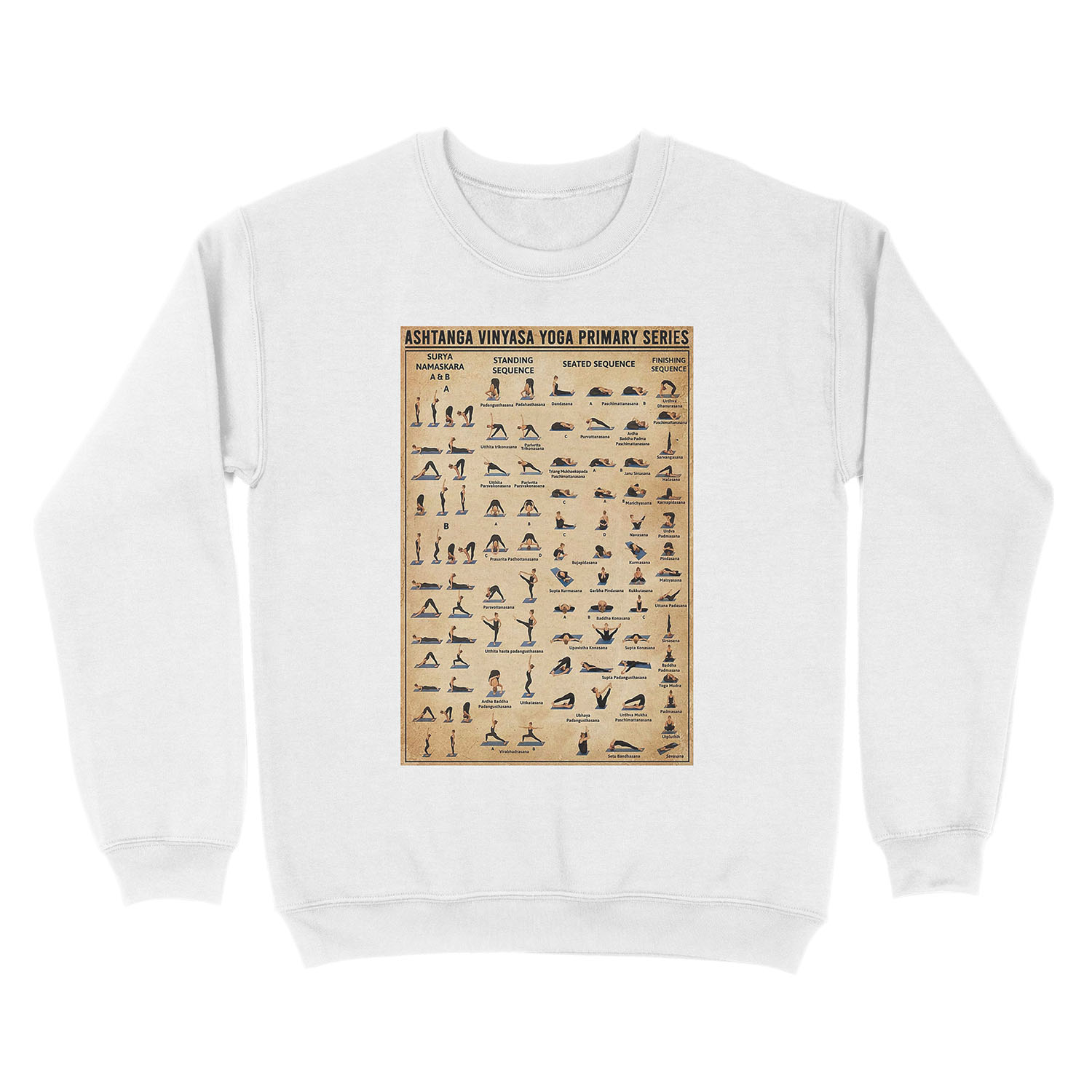 Ashtanga vinyasa yoga primary series Unisex Crewneck Sweatshirt - Image 2