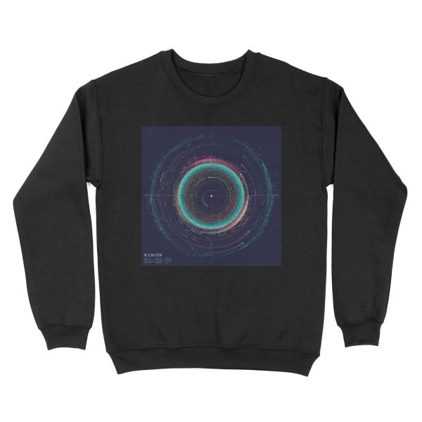 Asteroid Map of the Solar System Unisex Crewneck Sweatshirt