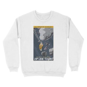 Alternative view of Asteroids Travel Unisex Crewneck Sweatshirt