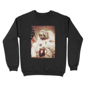 Astronaut Sloth Unisex Crewneck Sweatshirt