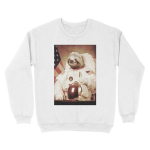 Alternative view of Astronaut Sloth Unisex Crewneck Sweatshirt