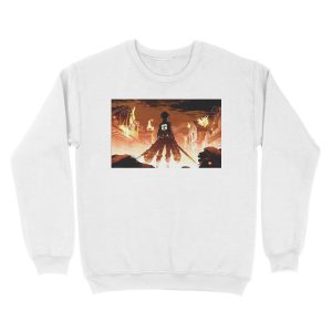 Alternative view of Attack On Titan 3 Unisex Crewneck Sweatshirt