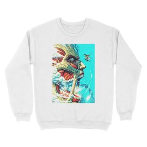 Alternative view of attack on titan design 16 Unisex Crewneck Sweatshirt