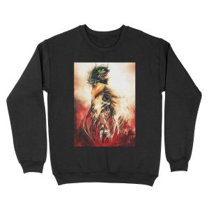 attack on titan design 25 Unisex Crewneck Sweatshirt