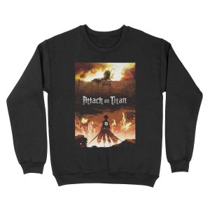 attack on titan design 29 Unisex Crewneck Sweatshirt