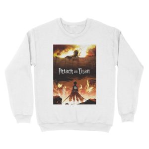 Alternative view of attack on titan design 29 Unisex Crewneck Sweatshirt