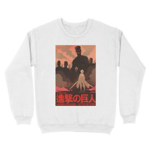 Alternative view of Attack on Titan minimalist Unisex Crewneck Sweatshirt
