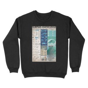 Attention For Surfing Becareful Unisex Crewneck Sweatshirt