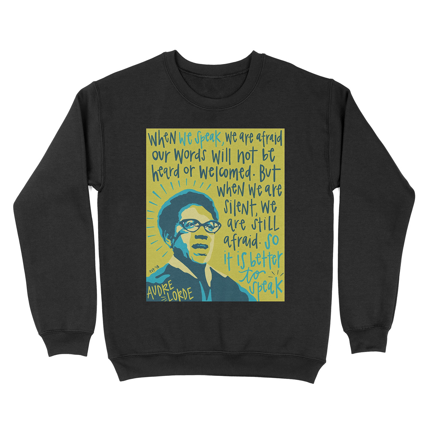 Audre Lorde. Unisex Crewneck Sweatshirt