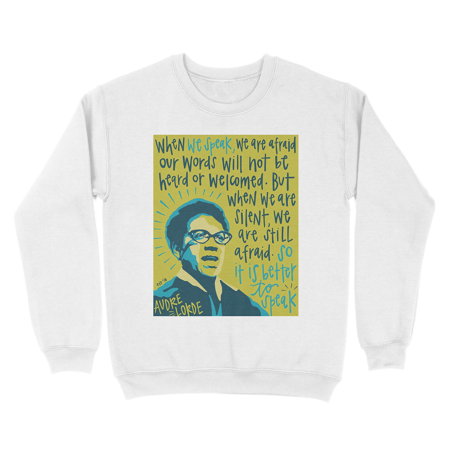 Audre Lorde. Unisex Crewneck Sweatshirt - Image 2
