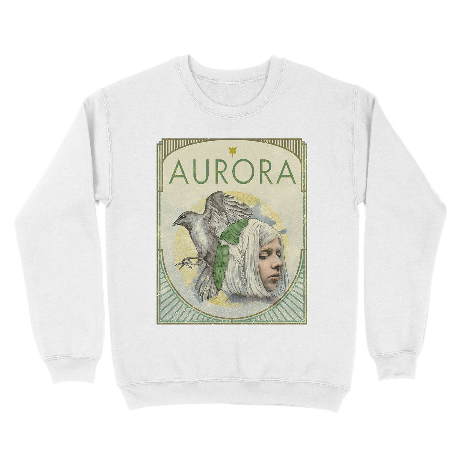 Aurora Aksnes Greenbird Unisex Crewneck Sweatshirt - Image 2