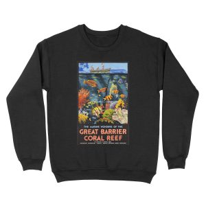 Australia Great Barrier Coral Reef Vintage Unisex Crewneck Sweatshirt