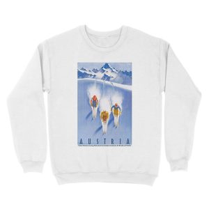 Alternative view of Austria Vintage Ski Unisex Crewneck Sweatshirt