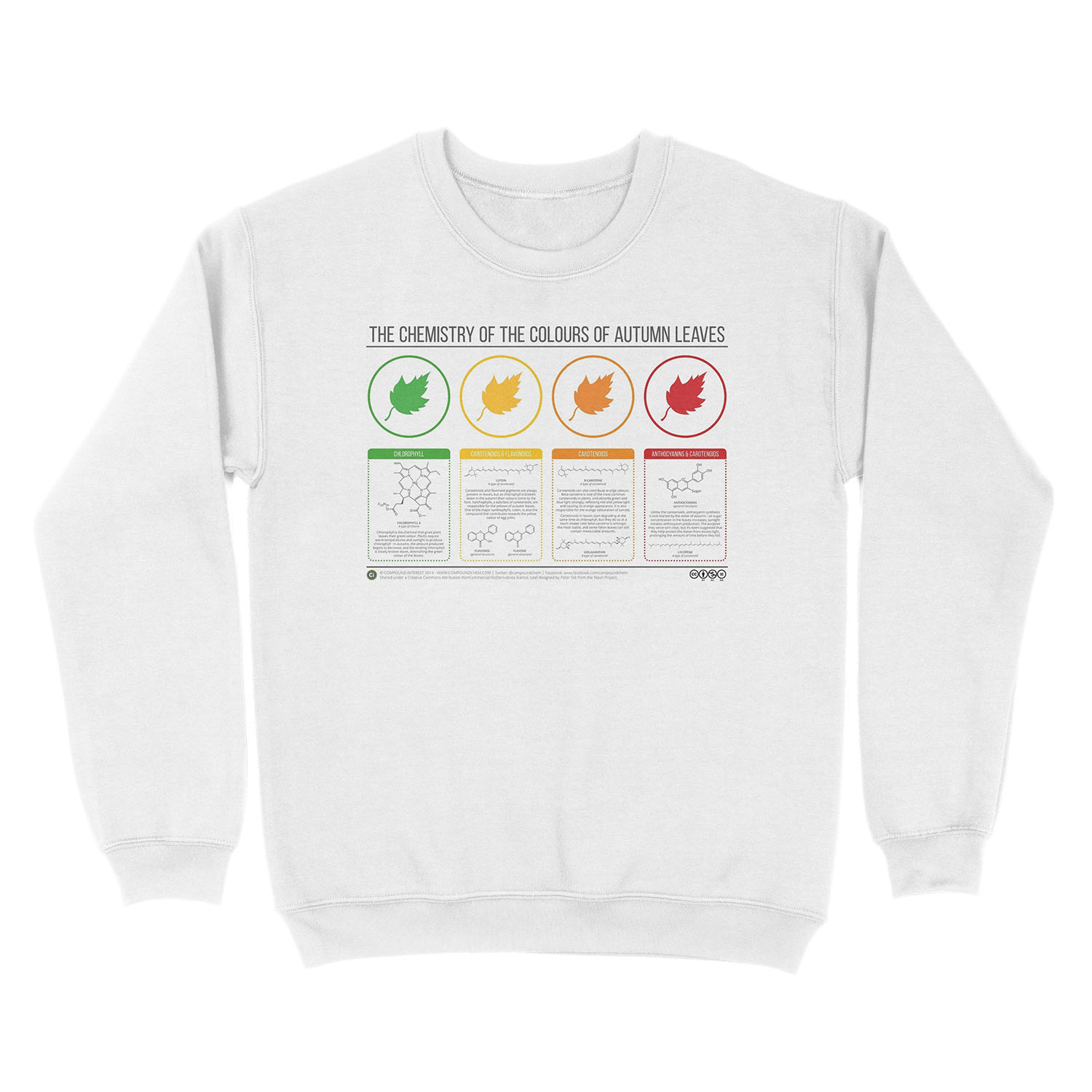 Autumn Leaves Chemistry Unisex Crewneck Sweatshirt - Image 2