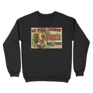 Aux Buttes Chaumont Friends (PUBLIC DOMAIN) Unisex Crewneck Sweatshirt