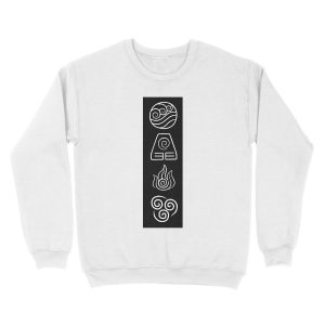 Alternative view of Avatar - The Four Elements Unisex Crewneck Sweatshirt
