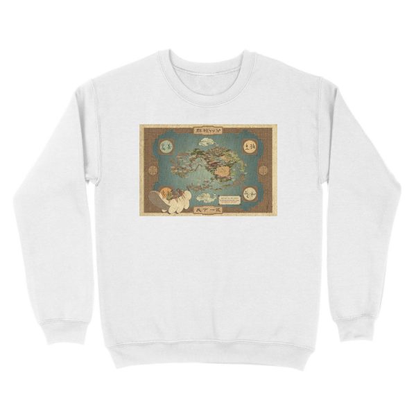 Avatar the Last Airbender Map Unisex Crewneck Sweatshirt - Image 2