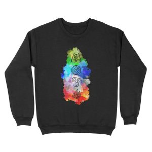 Avatar the Last Airbender - The Four Elements Unisex Crewneck Sweatshirt