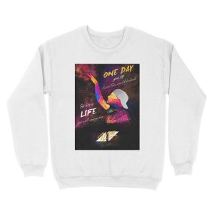 Alternative view of Avicii Prints Painting Unisex Crewneck Sweatshirt