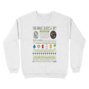 Alternative view of Avogadro & The Mole Unisex Crewneck Sweatshirt