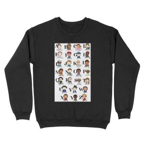 Awesome Woman Alphabet Unisex Crewneck Sweatshirt