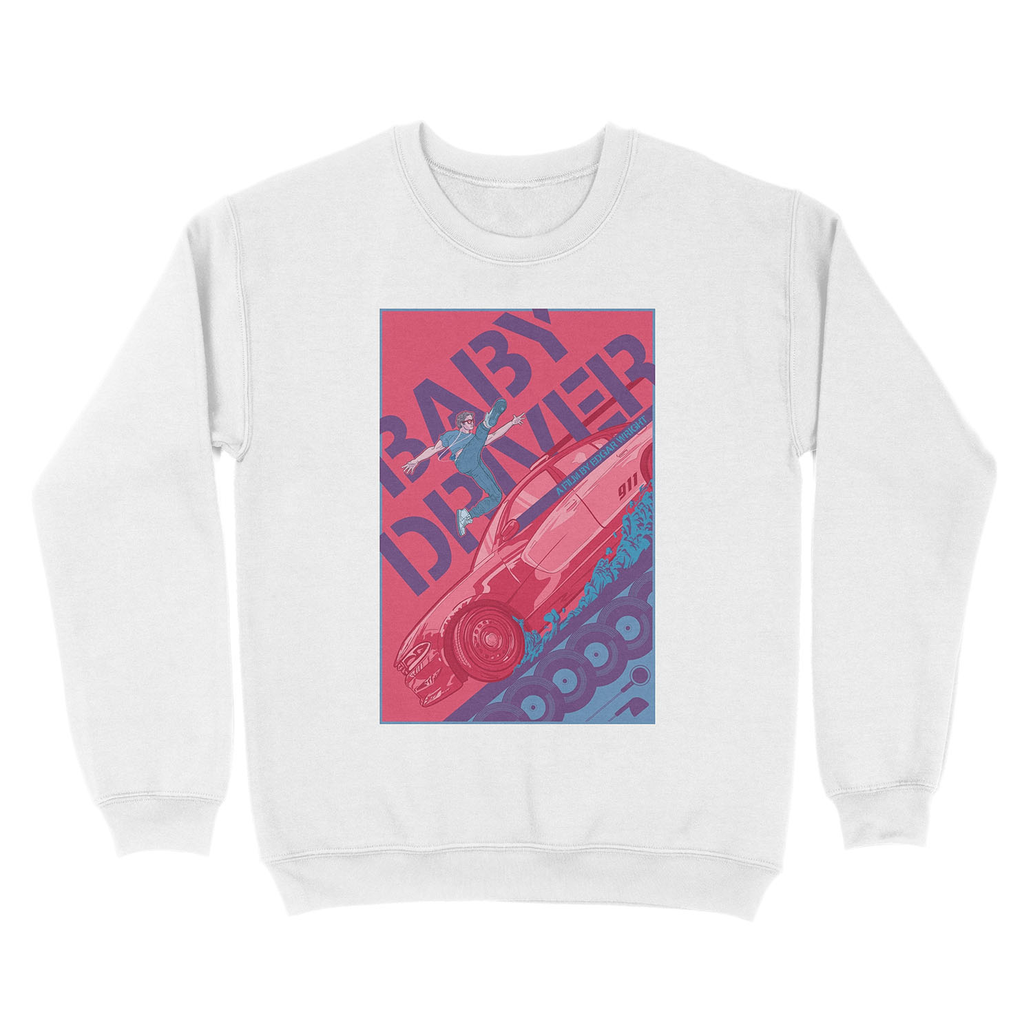 Baby Driver Alternate Movie Unisex Crewneck Sweatshirt - Image 2