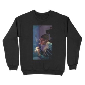 Bad Bunny Smoking Unisex Crewneck Sweatshirt