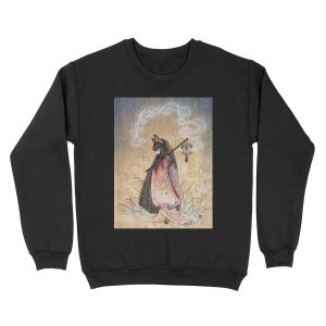 Bad Thoughts - Kitsune Fox Yokai Unisex Crewneck Sweatshirt