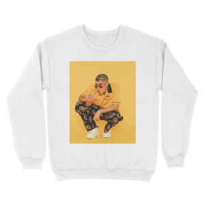 Alternative view of Bad Yellow Bunny Unisex Crewneck Sweatshirt
