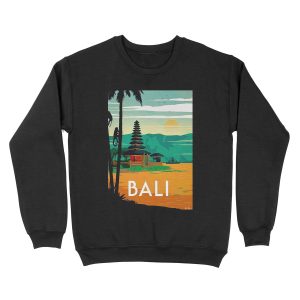 BALI : Vintage Travel and Tourism Advertising Print Unisex Crewneck Sweatshirt