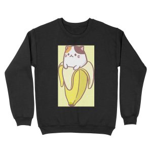 Banana Cat Unisex Crewneck Sweatshirt